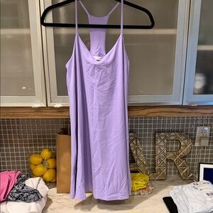 Susana Monaco flare mini dress with Racerback, lavender, S, like brand new